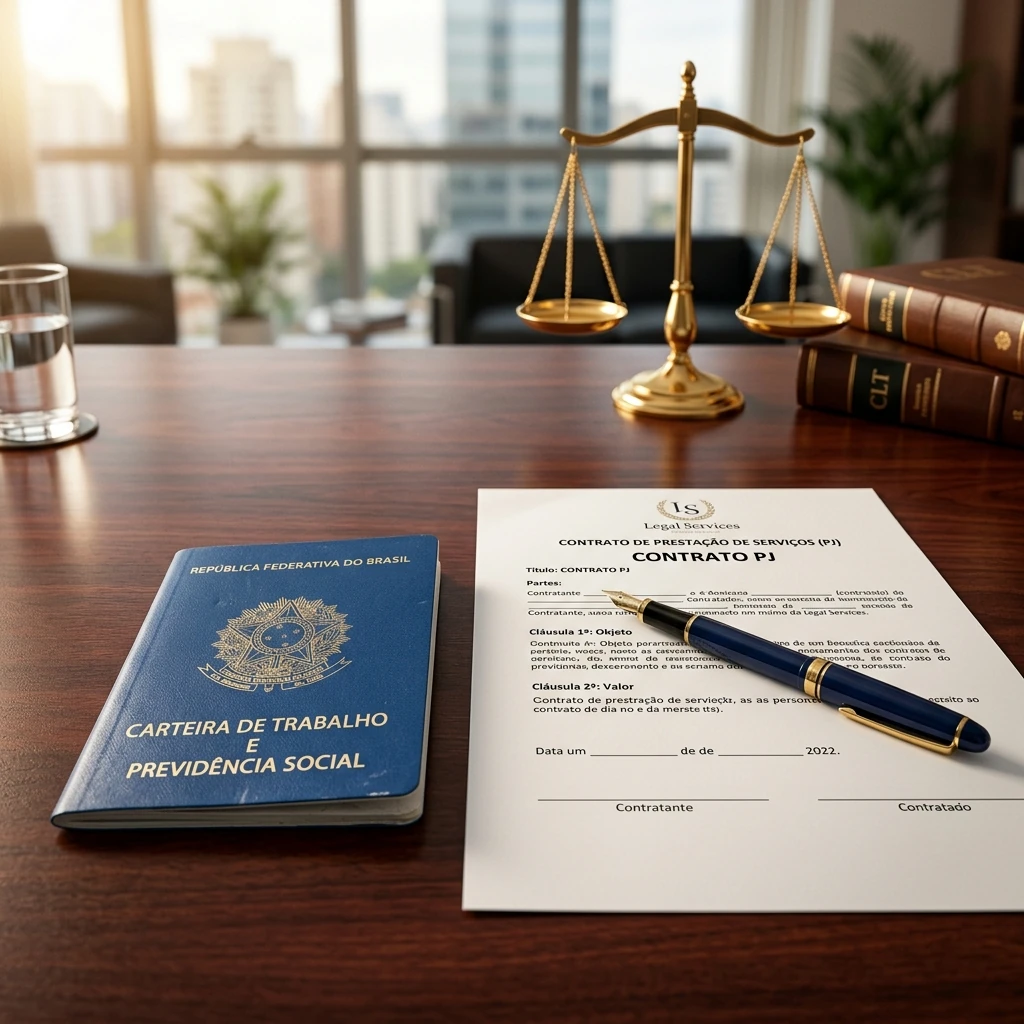 Contrato PJ e pedido de vínculo empregatício